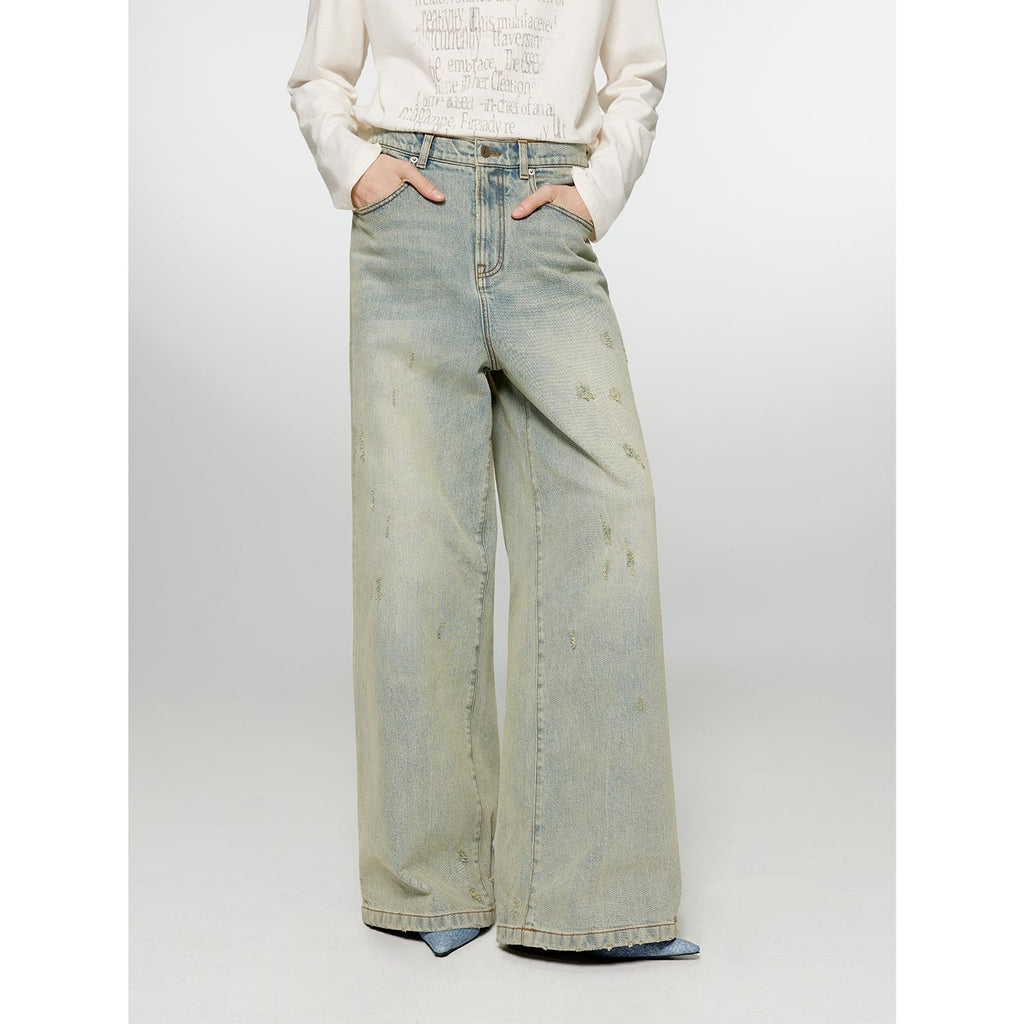 "90 Street" Retro Washed pants